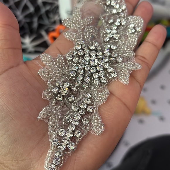 Beaded Rhinestone Appliqués - Picture 1 of 15